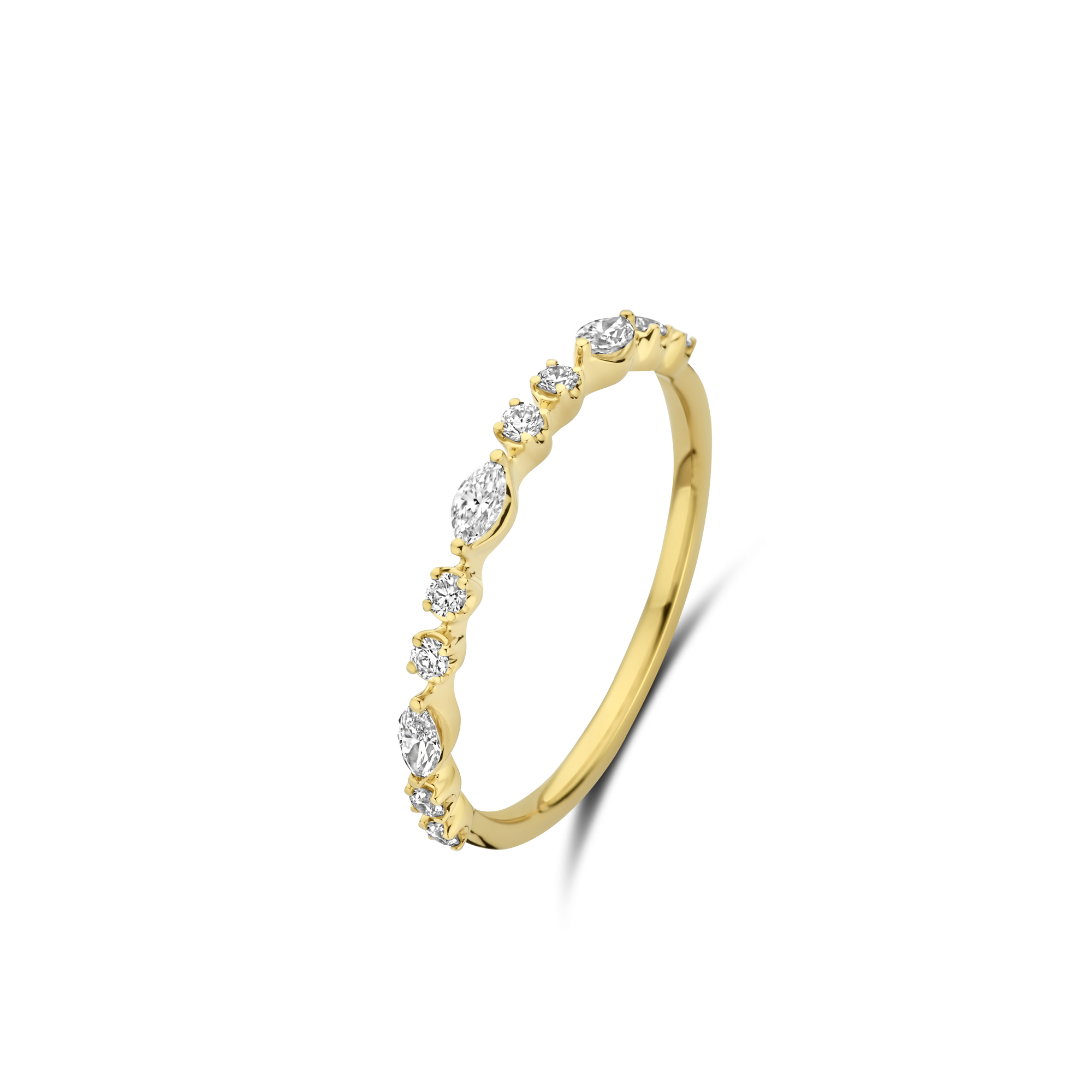 Gigi by GASSAN Ring Diamond Fantasy Shapes Round