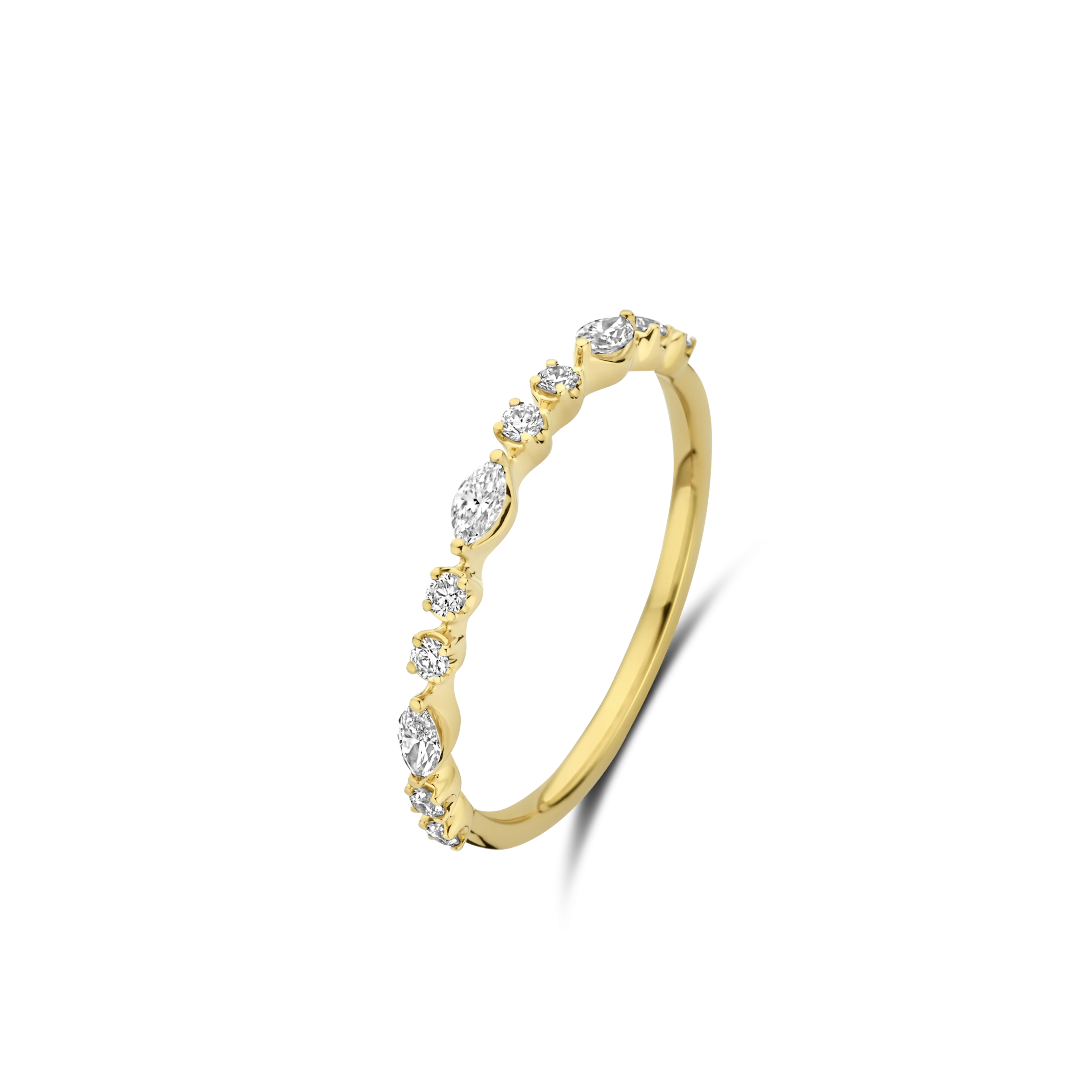 Gigi by GASSAN Ring Diamond Fantasy Shapes Round