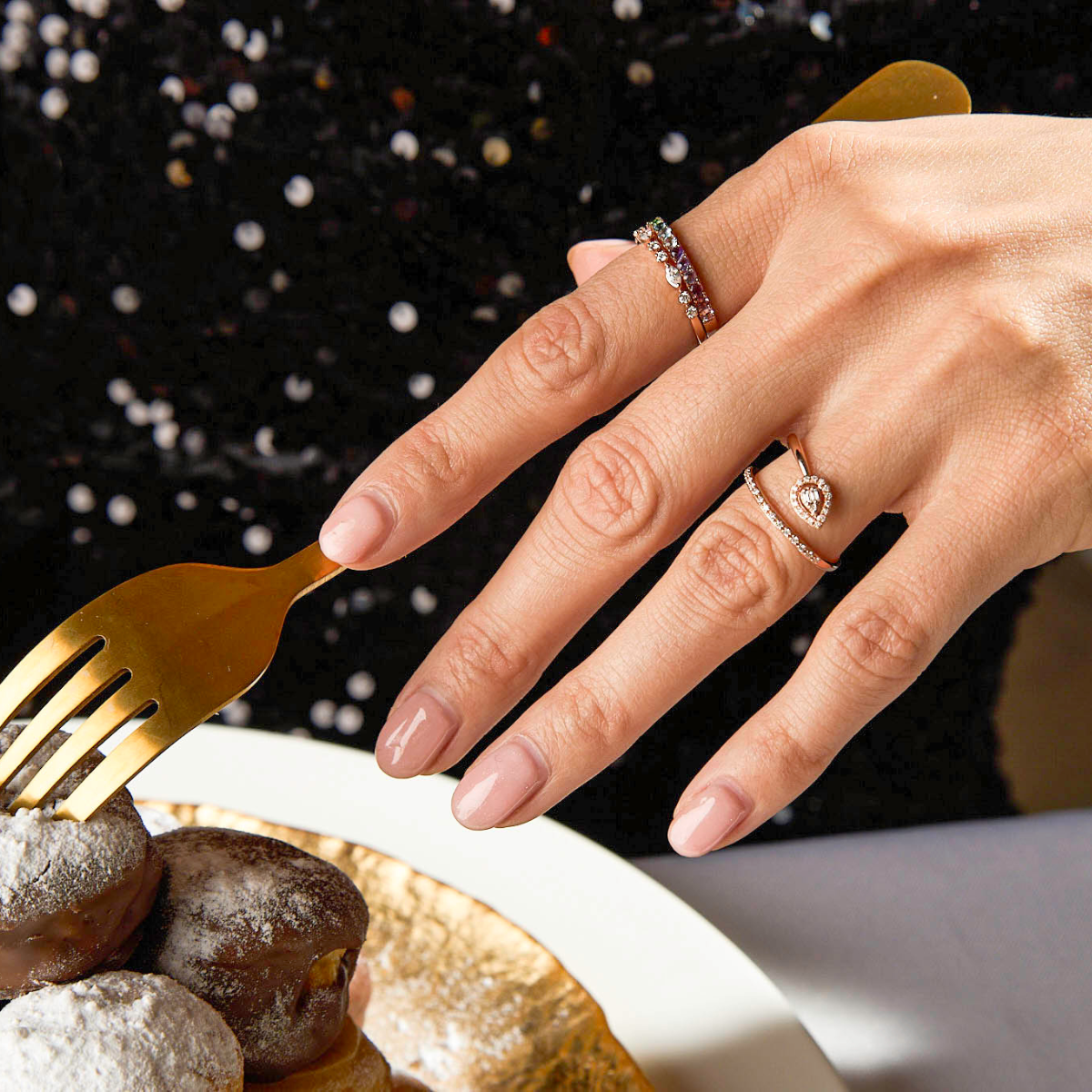 Gigi by GASSAN Ring Diamond Fantasy Shapes Round - GASSAN