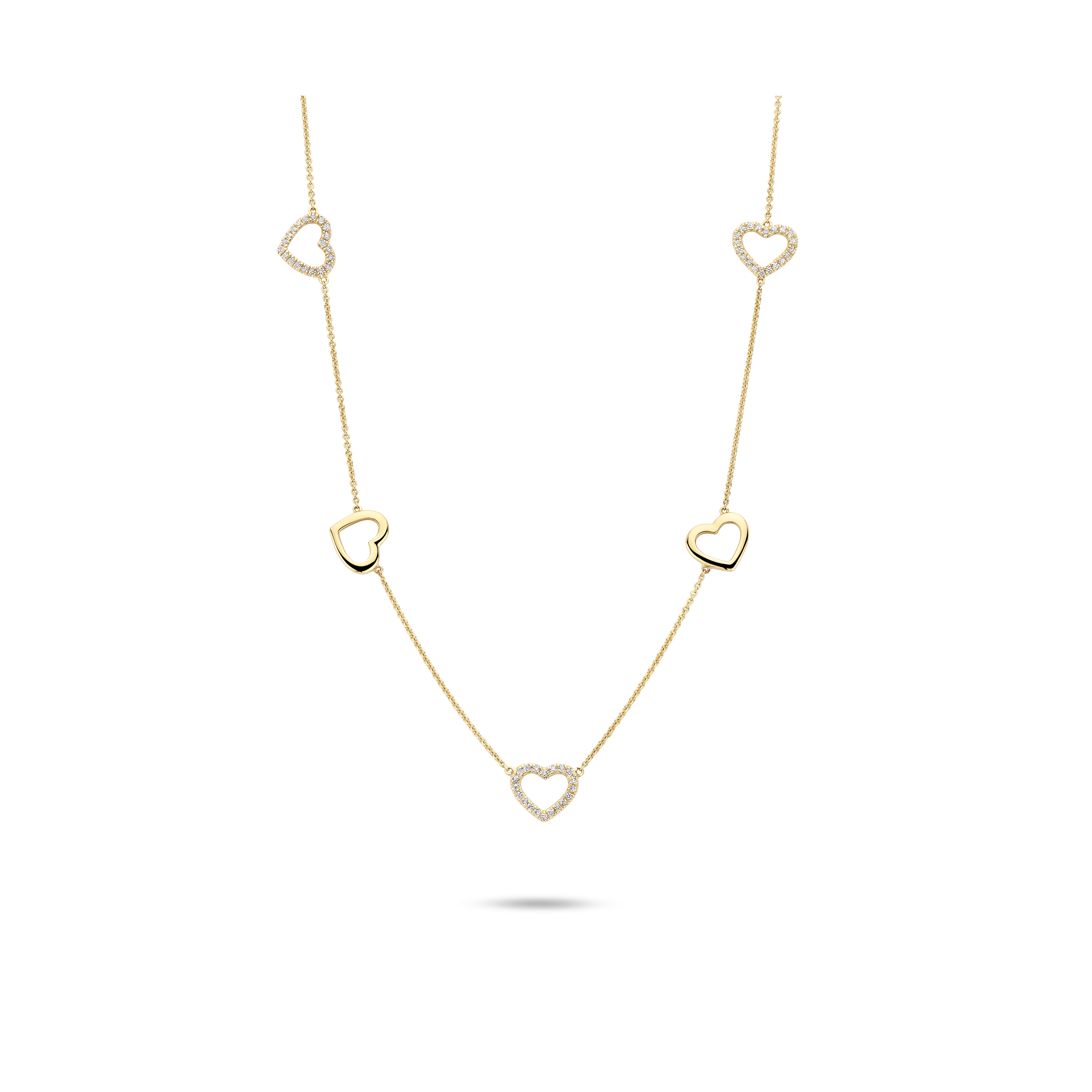 Gigi by GASSAN Collier Lucky Love Open Hearts