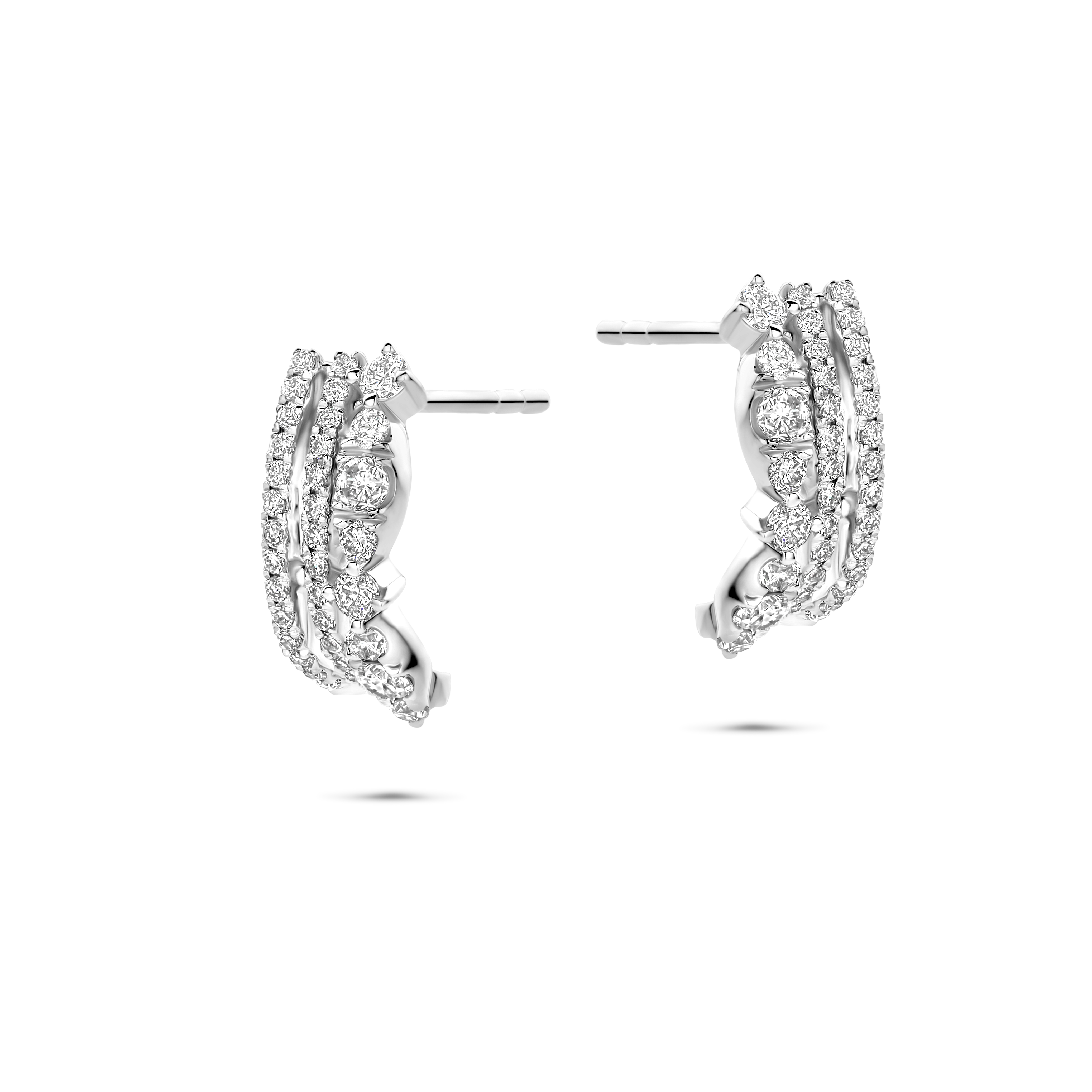 Gigi by GASSAN Earrings Diamond Fantasy Hoop Marquise - GASSAN