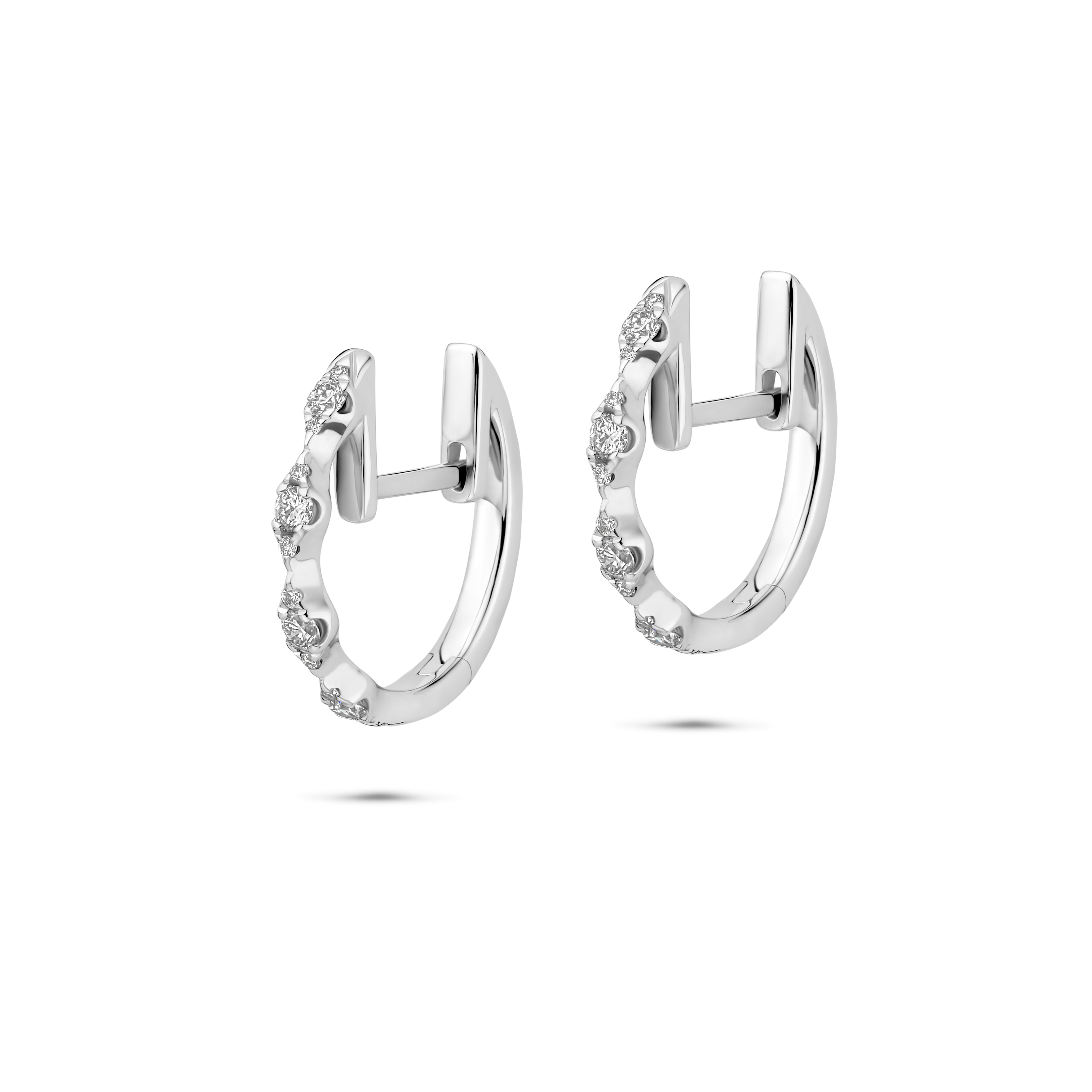 Gigi by GASSAN Earrings Diamond Fantasy Hoop Marquise - GASSAN