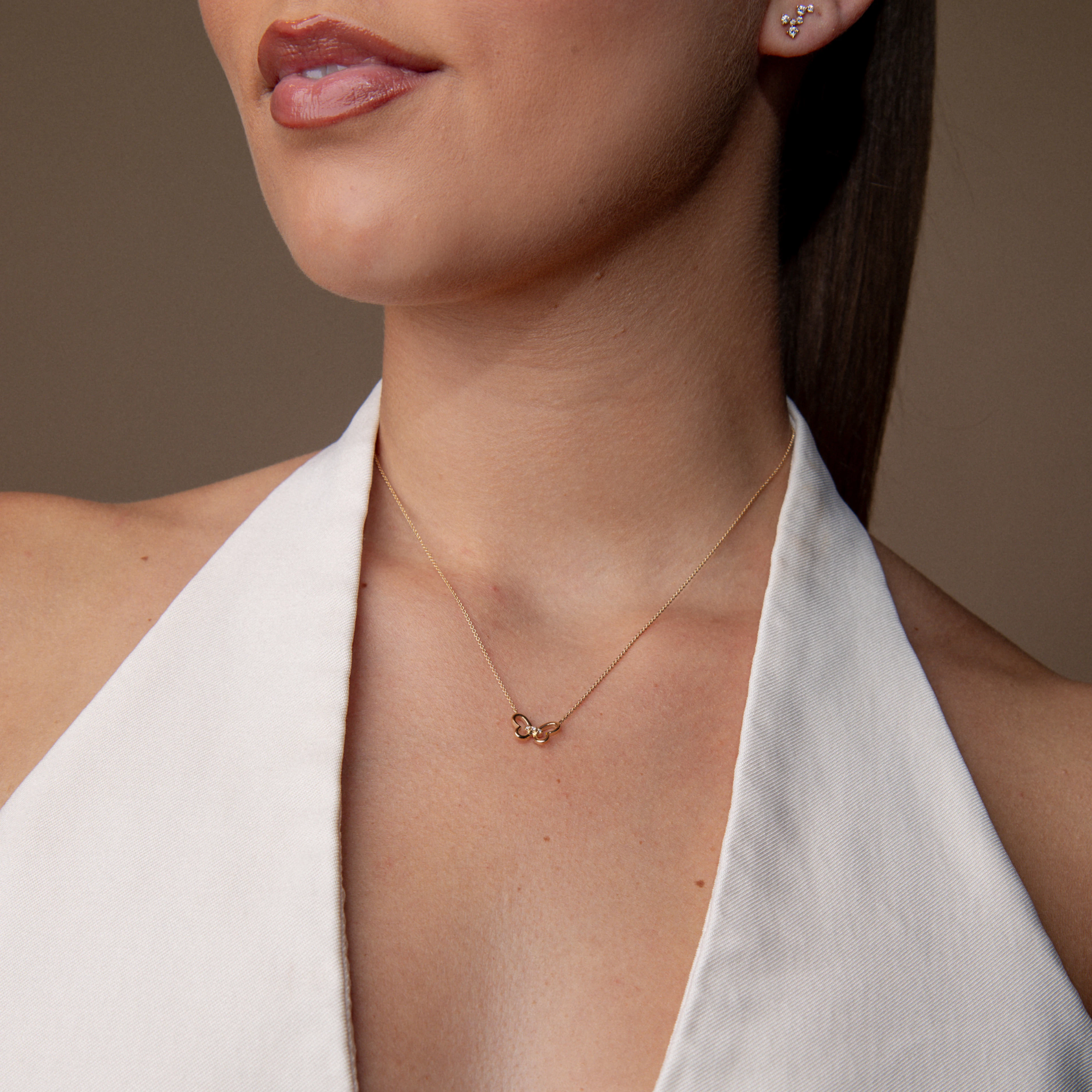 Gigi by GASSAN Necklace Rainbow Forest Butterfly