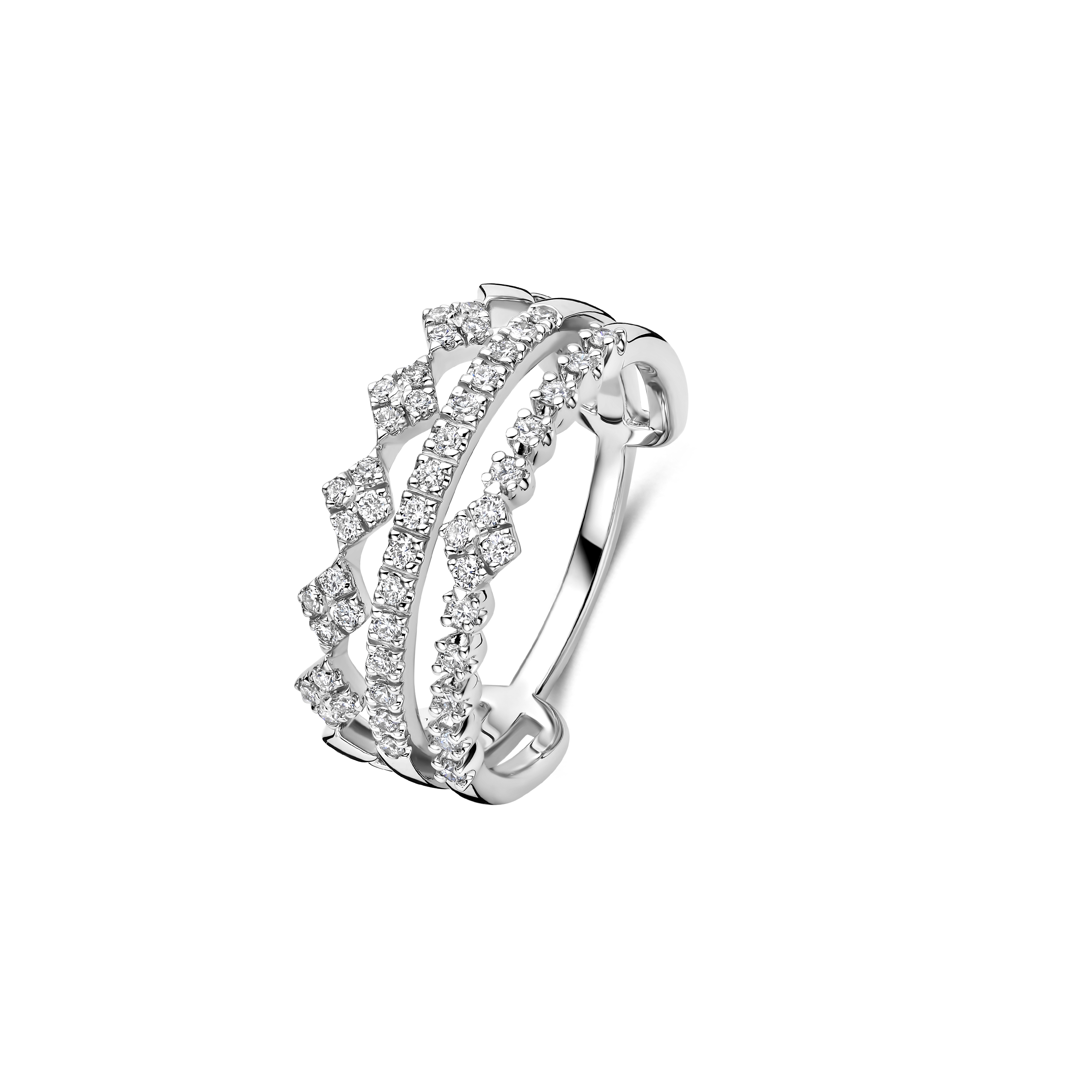Gigi by GASSAN Ring Diamond Fantasy Triple Shaped