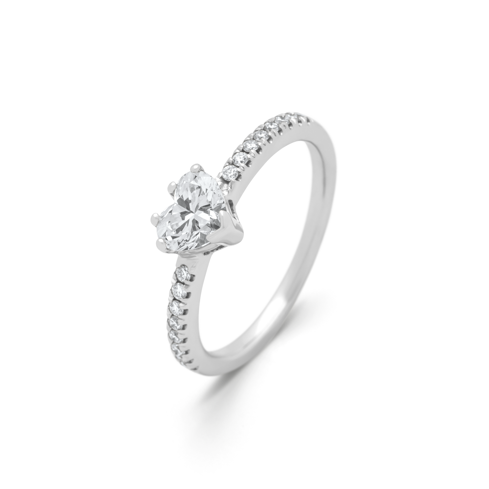 Jubilee Frozen ring - 14 Karaat Witgouden ring - Natuurlijke edelstene – Op Goud Geluk